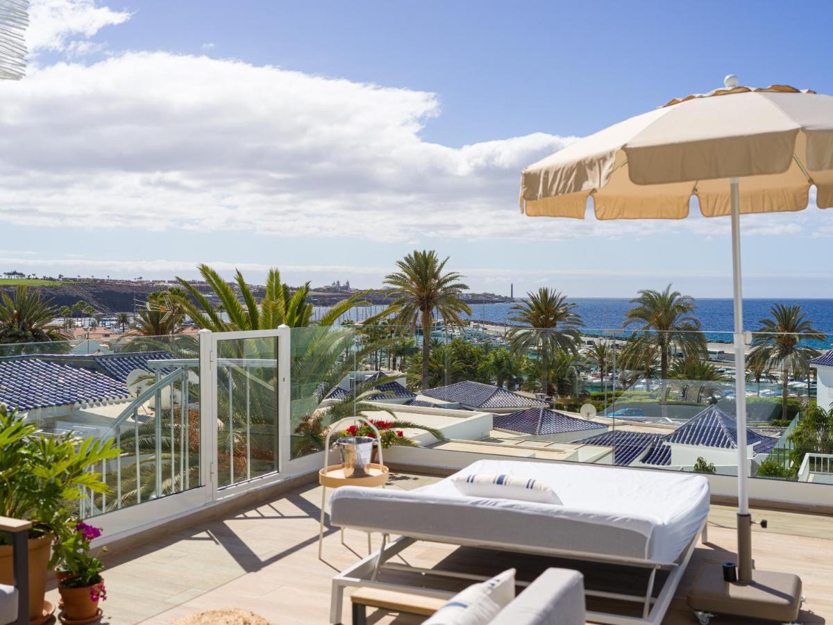 Pasitoblanco Porto Mare 7 Seaview Villa Private Heated Pool Pasito Blanco Exterior photo