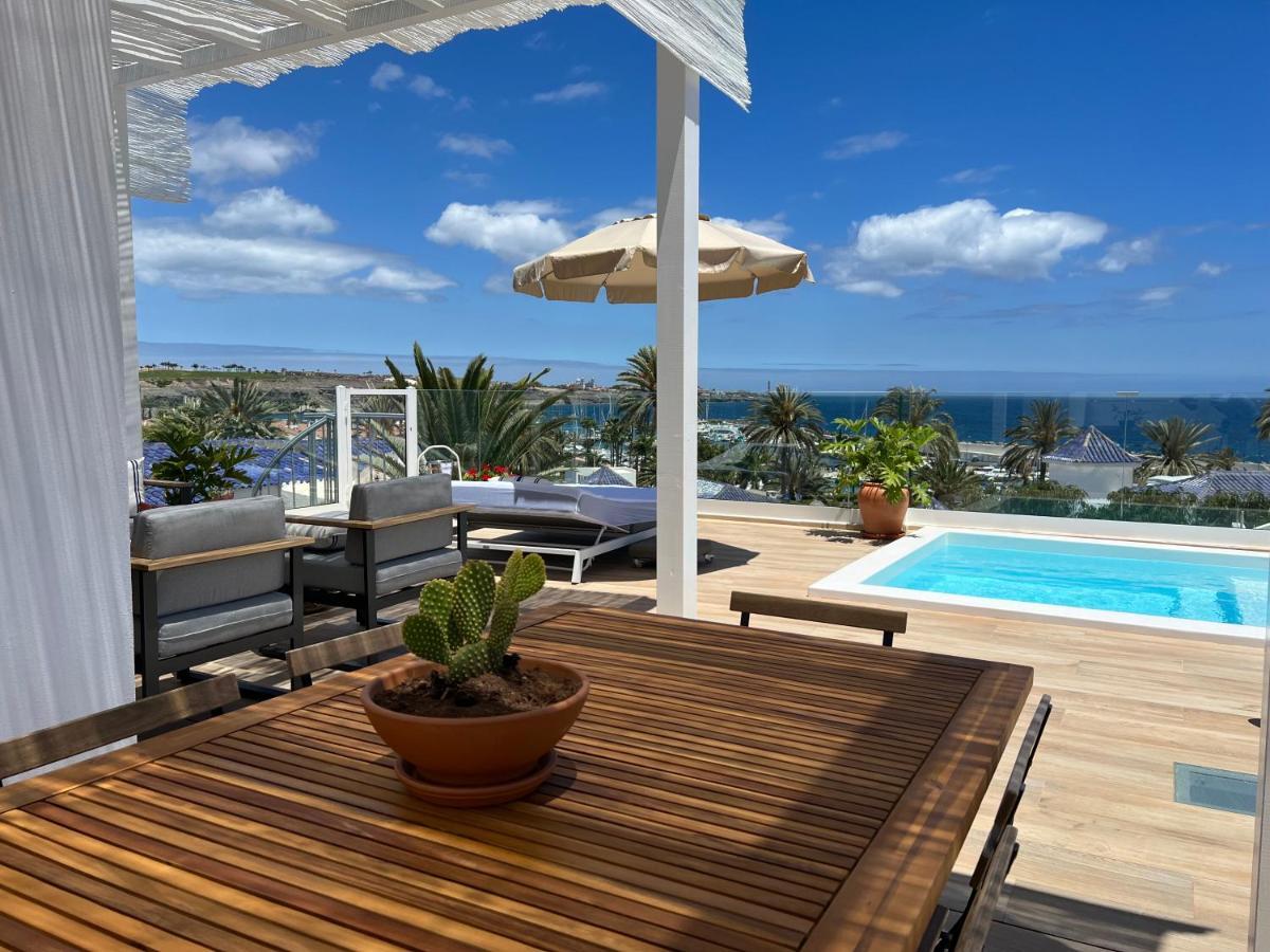 Pasitoblanco Porto Mare 7 Seaview Villa Private Heated Pool Pasito Blanco Exterior photo