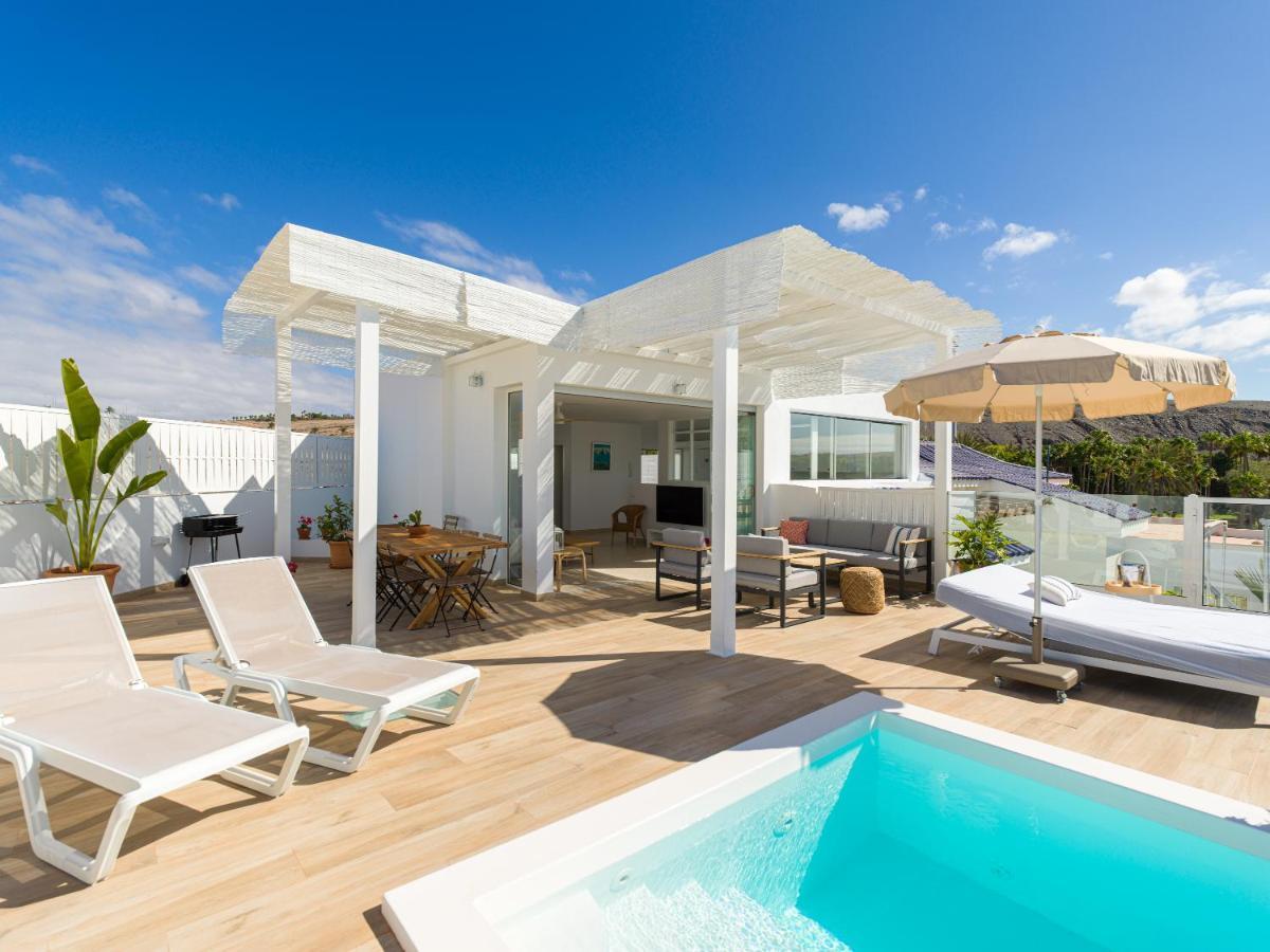 Pasitoblanco Porto Mare 7 Seaview Villa Private Heated Pool Pasito Blanco Exterior photo